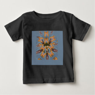 Camiseta De Bebé La jirafa de Kaleidoscope Mandala: Resumen de arte