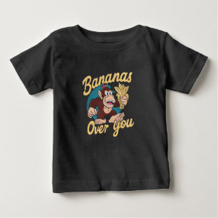 Camiseta De Bebé La Kong del burro, el banano sobre ti