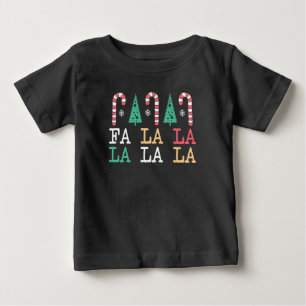 Camiseta De Bebé La La La Merry Christmas-64658