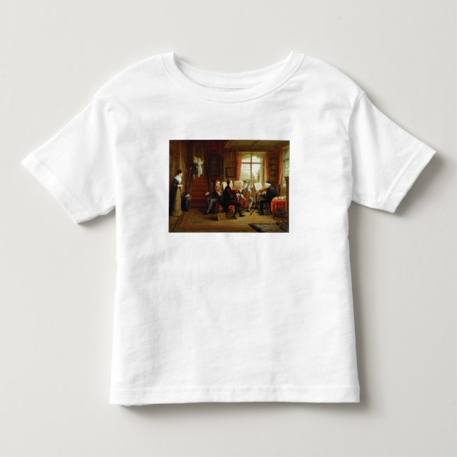 Camiseta De Bebé La lección de música (Anverso)