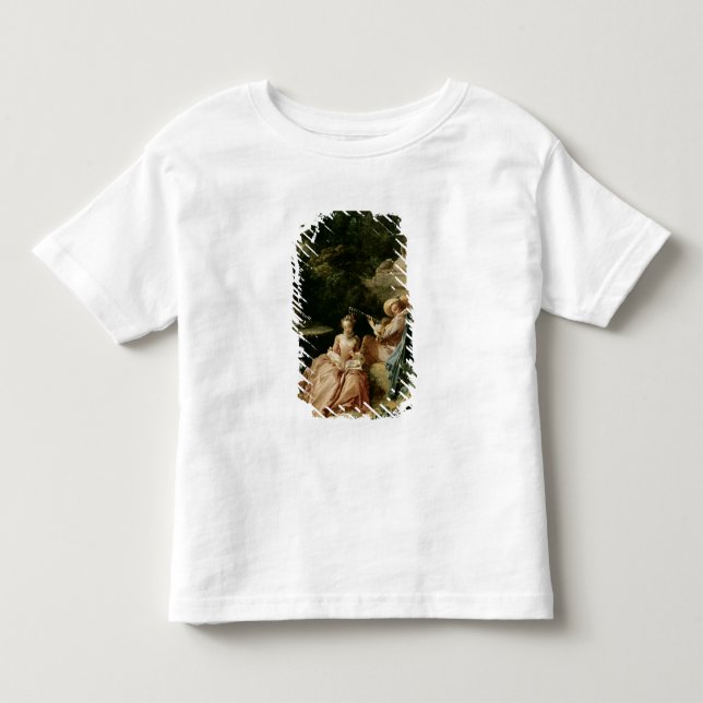 Camiseta De Bebé La lección de música, 1749 (Anverso)