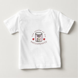 Camiseta De Bebé La leche es la fuente de la consciencia
