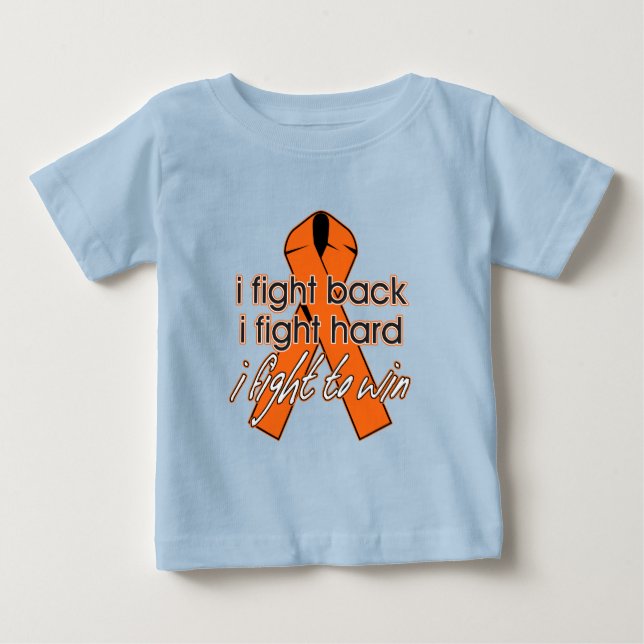 Camiseta De Bebé La leucemia que lucho (Anverso)