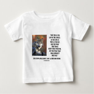 Camiseta De Bebé La ley de Rudyard Kipling de la selva prospera