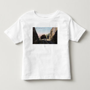 Camiseta De Bebé La línea corta coche de ferrocarril