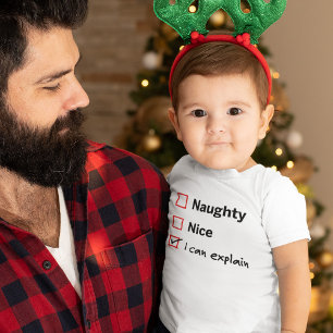 Camiseta De Bebé La lista de traviesos de Santa - Puedo explicar