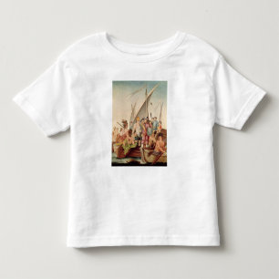 Camiseta De Bebé La llegada de Hernando Cortes en México