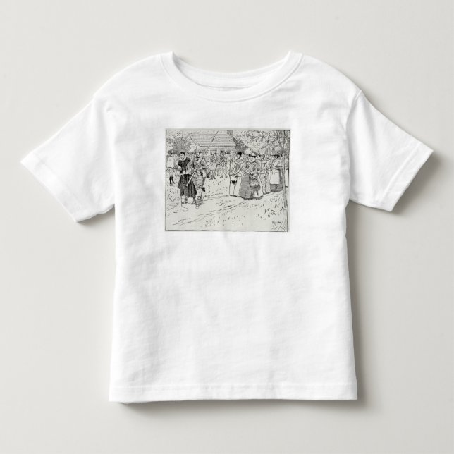 Camiseta De Bebé La llegada de las mujeres jovenes en Jamestown (Anverso)