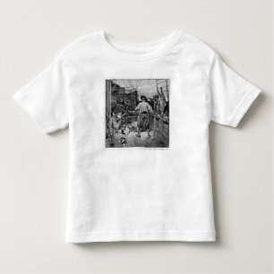 Camiseta De Bebé La luna de Thomas comenzó a poner sobre él con el