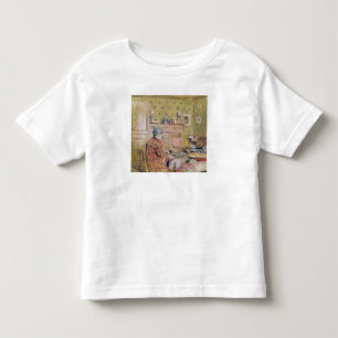 Camiseta De Bebé La madre del artista que toma el desayuno,