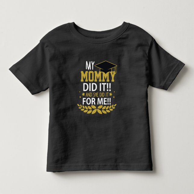 Camiseta De Bebé La Madre Escuela de Graduación Familiar (Anverso)