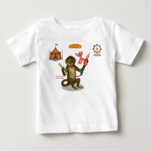 Camiseta De Bebé La magia del mono globo de Spike