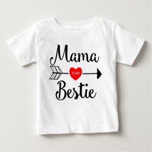 Camiseta De Bebé La mamá es mi bestie