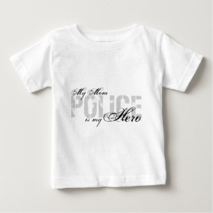 Camiseta De Bebé La mamá es mi héroe - POLICÍA