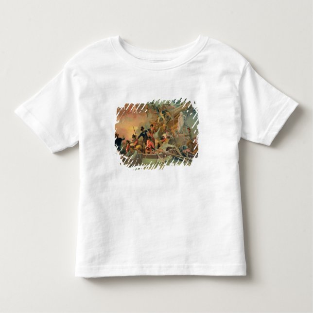 Camiseta De Bebé La marina de guerra inglesa que conquista una nave (Anverso)