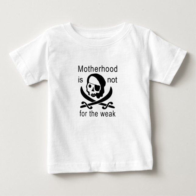 Camiseta De Bebé ¡La maternidad no es para los débiles! (Anverso)