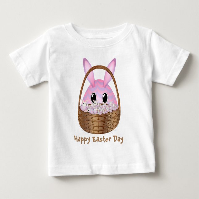 Camiseta De Bebé La mayor canasta de Pascua de Pascua (Anverso)