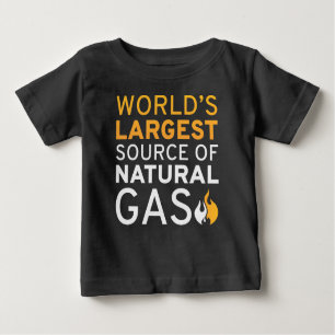 Camiseta De Bebé La mayor fuente mundial de gas natural