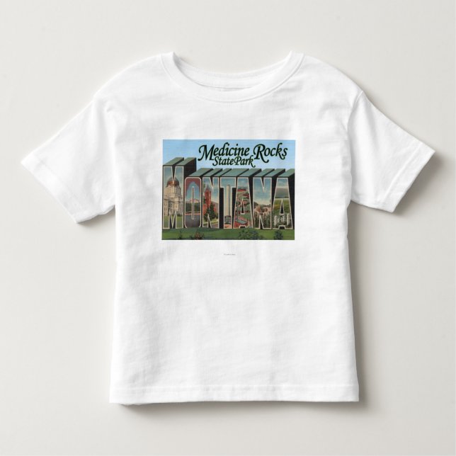 Camiseta De Bebé La medicina oscila el parque de estado, Montana (Anverso)