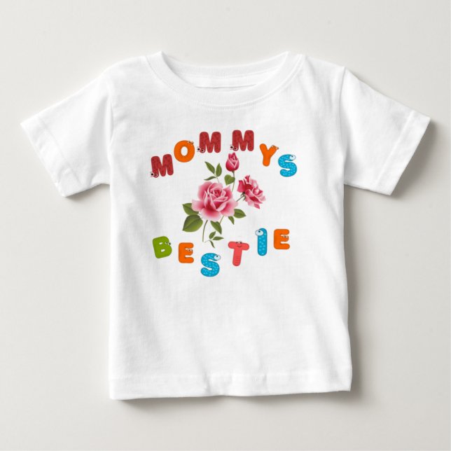 Camiseta De Bebé La mejor amiga de mamá  (Anverso)