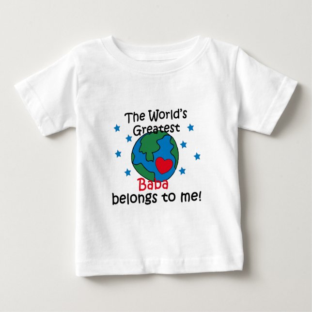 Camiseta De Bebé La mejor Baba me pertenece (Anverso)