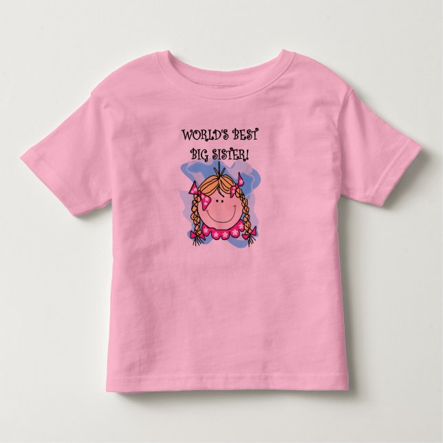 Camiseta De Bebé La mejor hermana grande del mundo de los rubios (Anverso)
