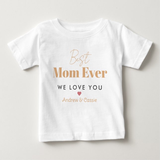 Camiseta De Bebé La mejor madre de todos los tiempos (Anverso)