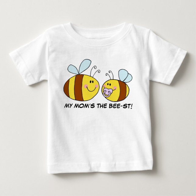 Camiseta De Bebé La mejor mamá del mundo (abeja) (Anverso)