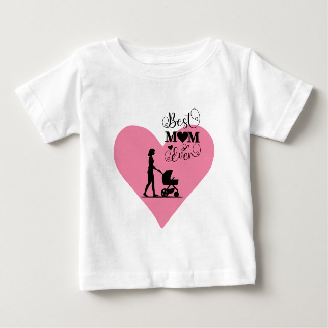 Camiseta De Bebé "La mejor mamá del mundo – Momentos conmovedores" (Anverso)