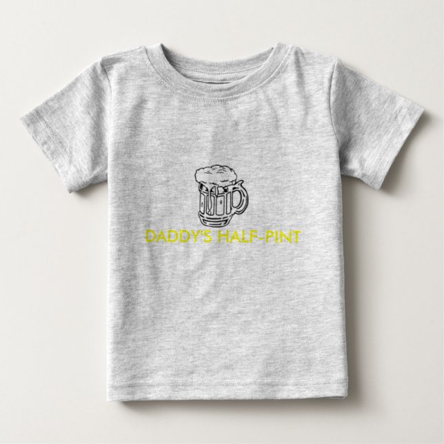 CAMISETA DE BEBÉ LA MITAD DE PUNTO DE DADDY (Anverso)