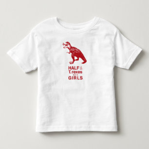 Camiseta De Bebé "La mitad de todos los rexes fueron chicas" Raglan