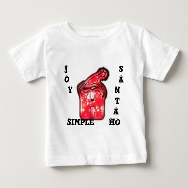 Camiseta De Bebé La moderna colección de Sombreros Santa. (Anverso)