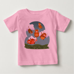 Camiseta De Bebé La montaña flotante del dibujo animado lindo