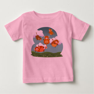Camiseta De Bebé La montaña flotante del dibujo animado lindo