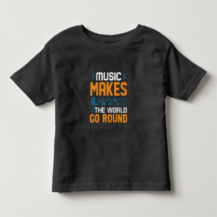 Camiseta De Bebé La música hace que el mundo gire