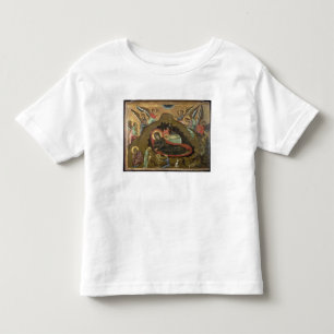 Camiseta De Bebé La natividad, (aceite en el panel)