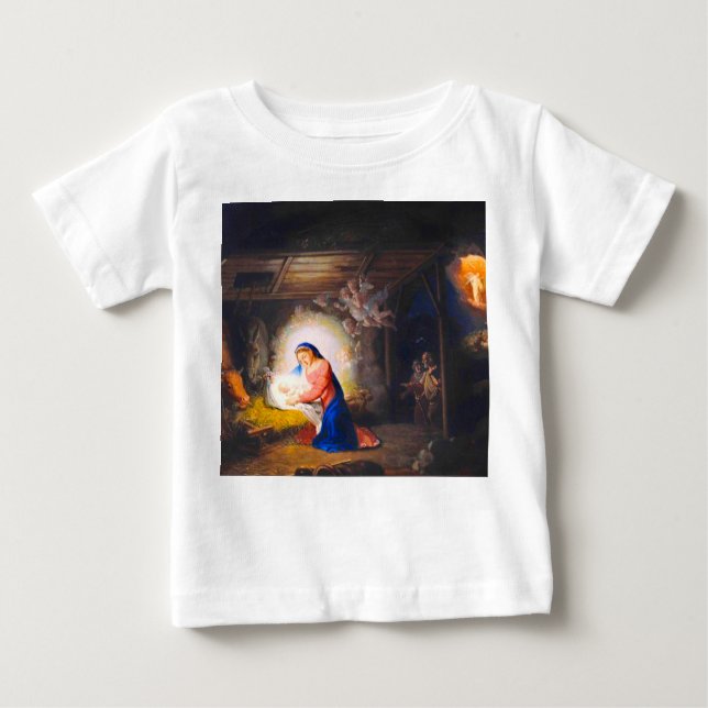 Camiseta De Bebé La Natividad de Cristo (Anverso)