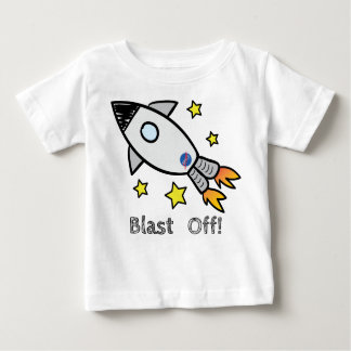 Camiseta De Bebé La nave linda de Rocket arruina apagado la mano