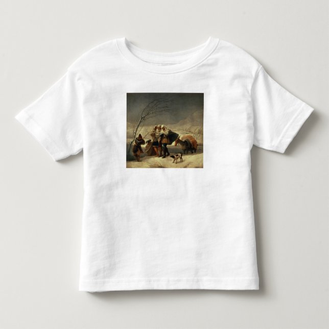 Camiseta De Bebé La nevada, 1786-87 (Anverso)