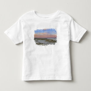 Camiseta De Bebé La niebla del río Little Missouri cuelga en la