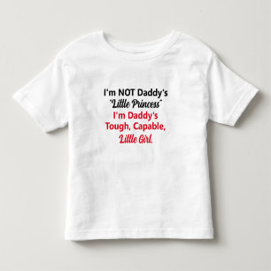 Camiseta De Bebé La niña dura y capaz de papá