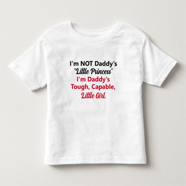 Camiseta De Bebé La niña dura y capaz de papá (Anverso)