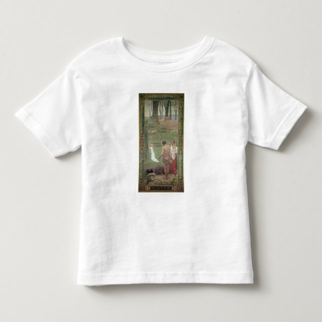 Camiseta De Bebé La niñez de St. Genevieve (Anverso)