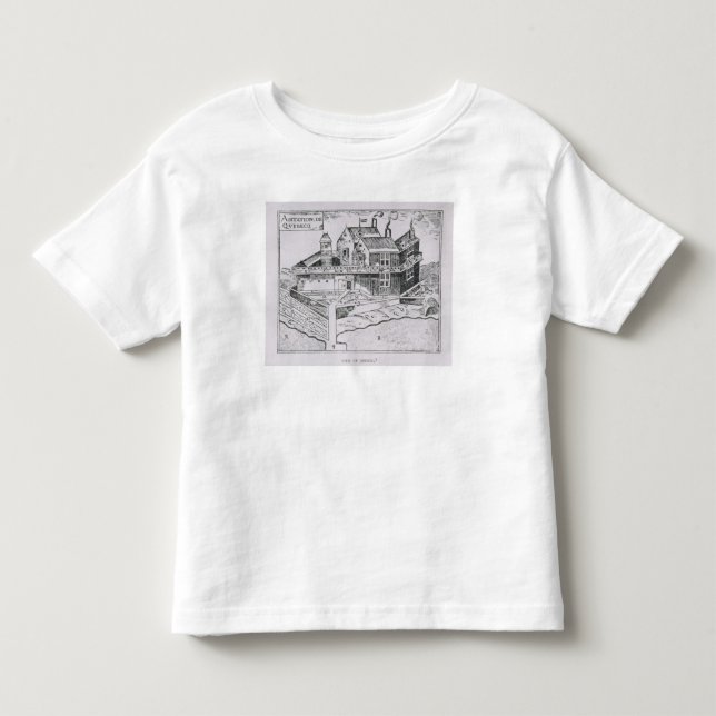 Camiseta De Bebé La opinión de Champlain de Quebec (Anverso)