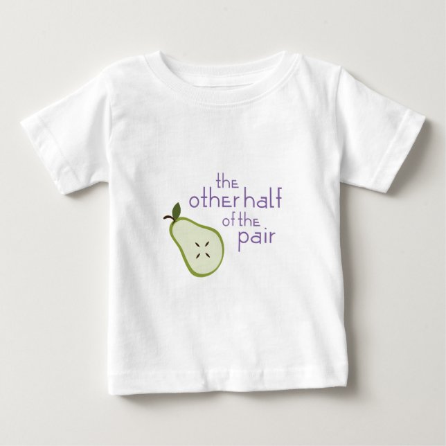 Camiseta De Bebé La otra mitad de los pares (Anverso)
