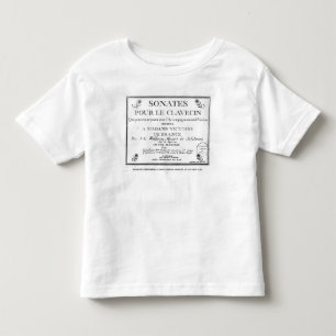Camiseta De Bebé La página de título para 'Sonates vierte a le