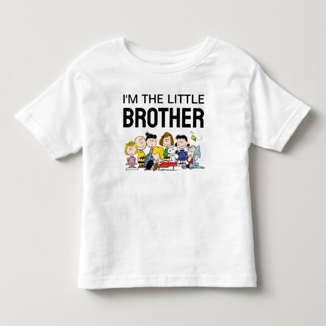 Camiseta De Bebé La pandilla de los cacahuetes | Soy El Hermano Peq (Anverso)