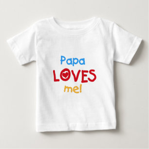 Camiseta De Bebé La papá me ama