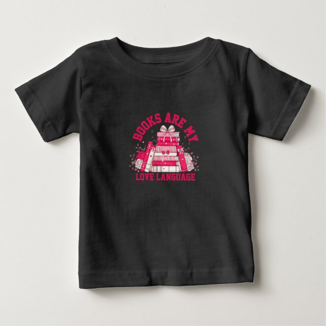 Camiseta De Bebé La pasión del Lover del libro (Anverso)