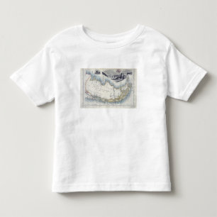Camiseta De Bebé La Patagonia, de una serie de mapas del mundo